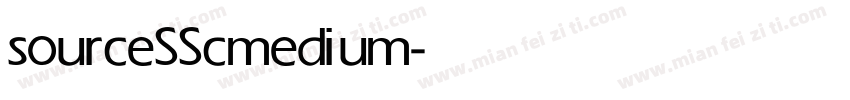 sourceSSc medium字体转换